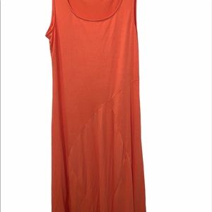 TravelSmith• Jewel Neck Tank Top Dress in Orange